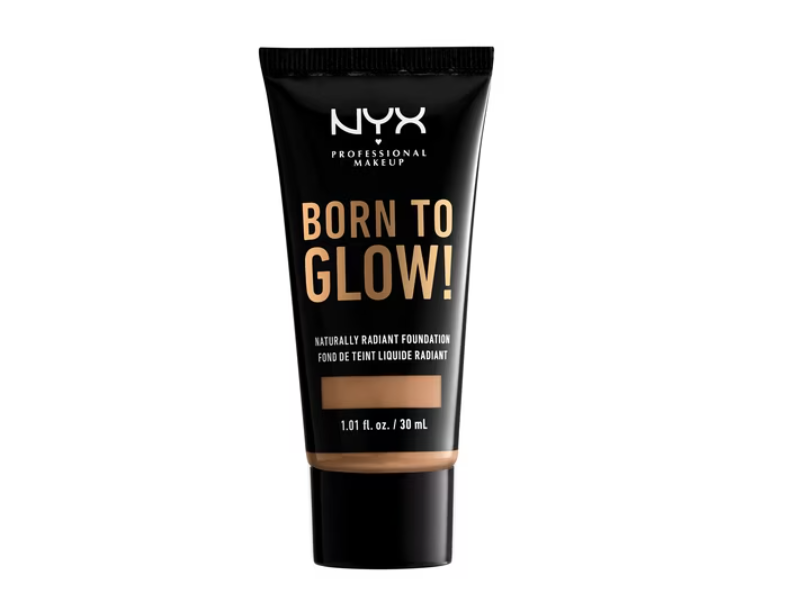 NYX Professional Makeup Born To Glow Naturally Radiant Foundation, Neutral Tan, 1.01 fl oz/30 mL