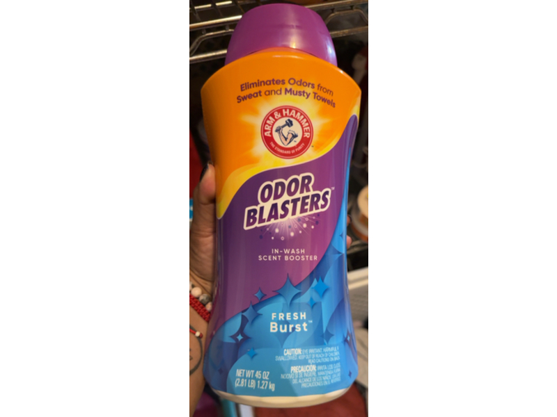 Arm & Hammer Odor Blaster In-Wash Scent Booster, Fresh Burst, 45 oz/1.27 kg