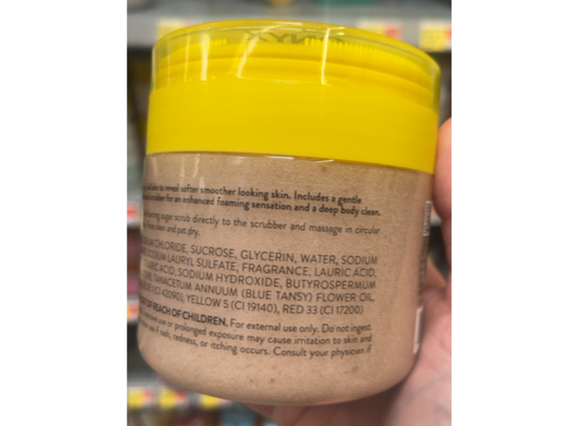 Onyx Shea Butter + Blue Tansy Foaming Sugar Scrub, Sandalwood & Warm Vanilla, 16 oz/453 g