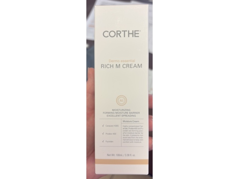 Corthe Dermo Essential Rich M Cream, 3.38 fl oz/100 mL