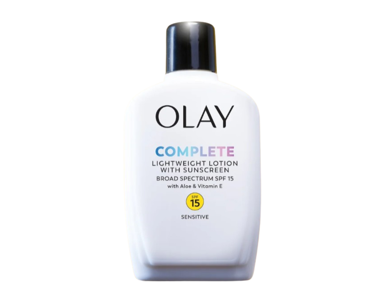 Olay Complete Daily Moisturizer Sunscreen, SPF 15, Sensitive, 6 fl oz/177 mL