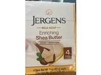 Jergens Mild Soap, Shea Butter, 3 oz/85 g, Pack Of 4 - thumbnail 2