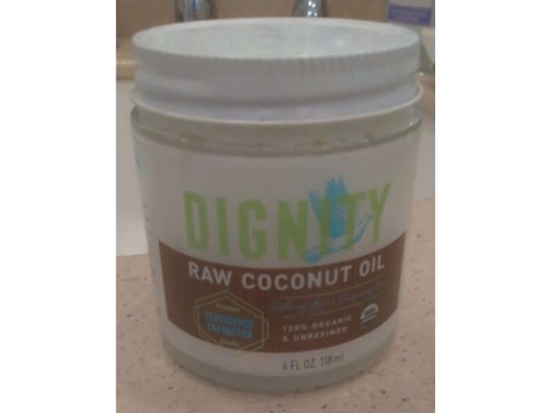 Dignity Raw Coconut Oil, 4 fl oz/118 mL