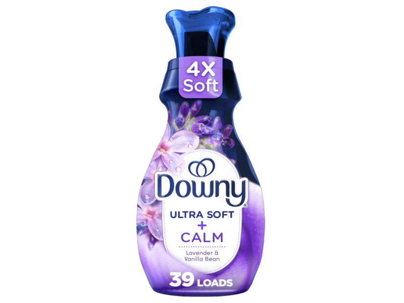 Downy Ultra Soft+Calm Liquid Fabric Softener, Lavender & Vanilla Bean, 39 Loads, 26 fl oz/780 mL