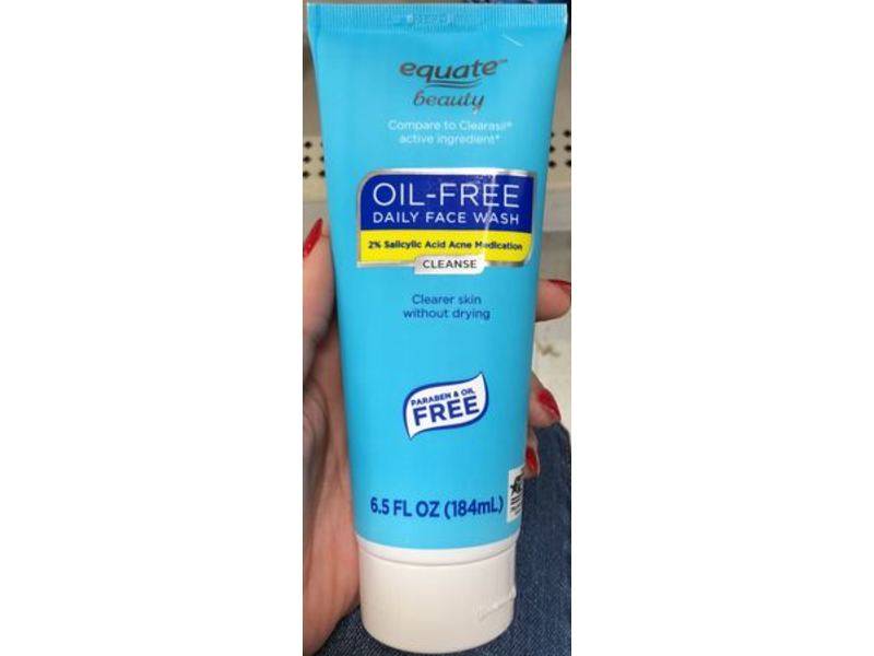 Equate Beauty Daily Face Wash, Oil Free, Cleanse, 6.5 fl oz/184 mL