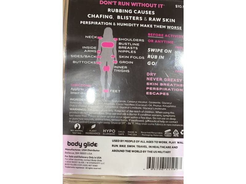 Body Glide For Her Anti Chafe & Moisturizing Balm, 1.50 oz