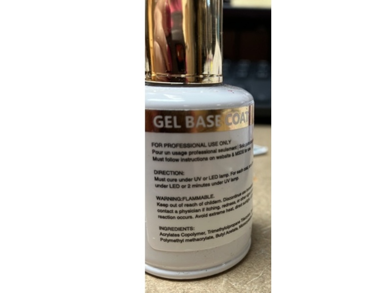 iGel Beauty Soak Off Gel Polish Base Coat, 0.5 fl oz/15 mL, Pack Of 2