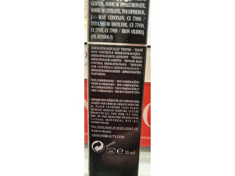 Giorgio Armani Neo Nude True To Skin Natural Glow Foundation, 6.5,1.18 oz/35 mL