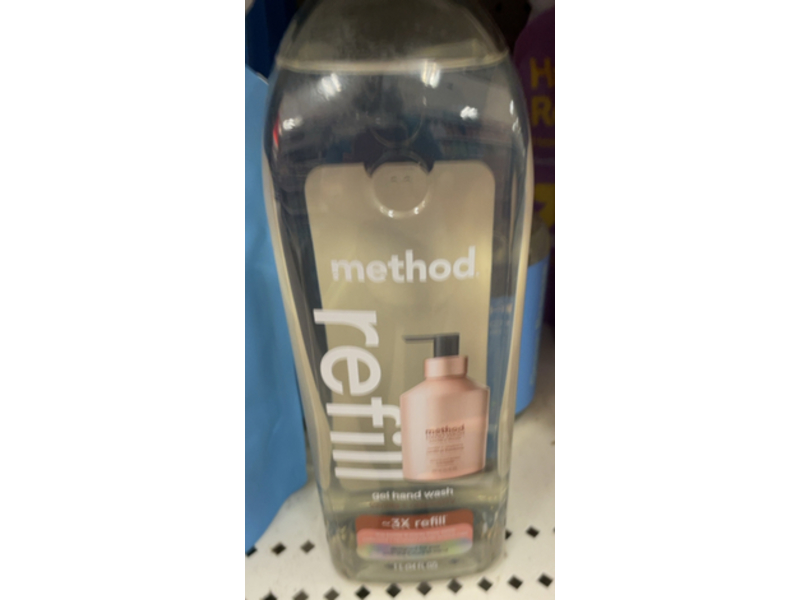 Method Gel Hand Soap, Vanilla + Raspberry, 34 fl oz/1 L