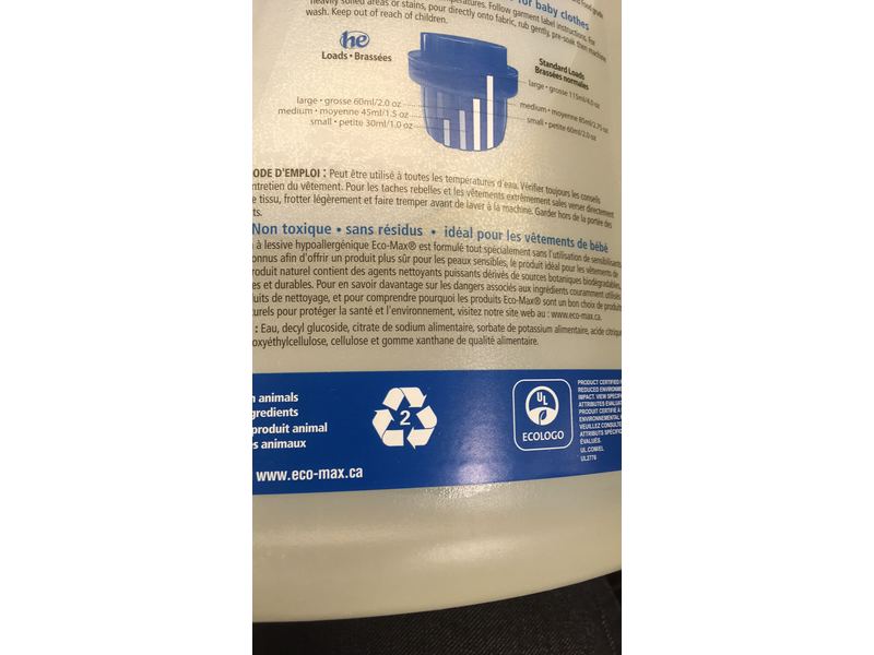 Eco Max Laundry Wash, 101 fl oz/3 L