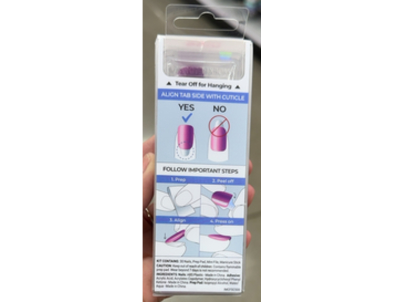 Impress Color FX Fake Nails Set, Wonder, 30 Count