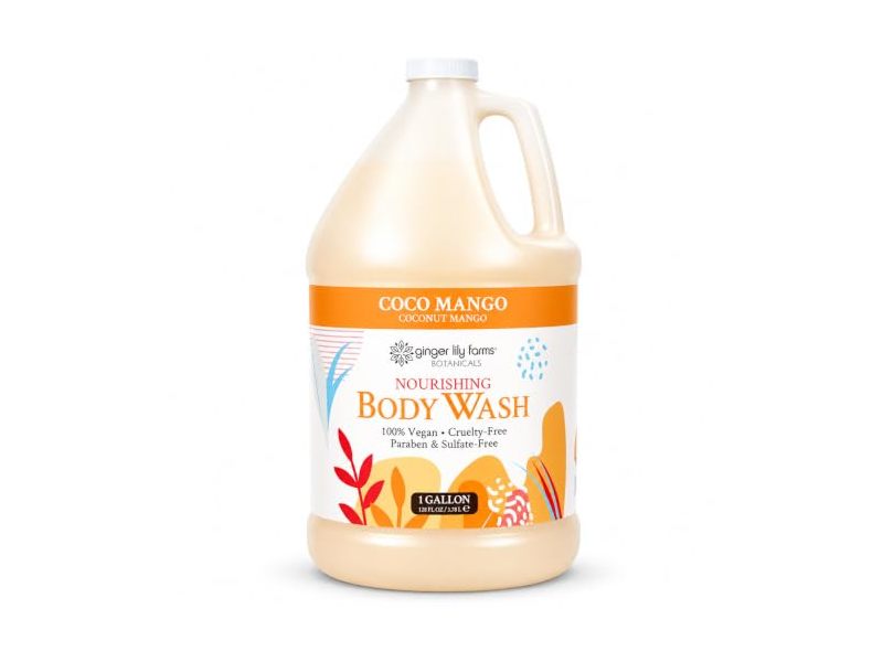 Ginger Lily Farms Nourishing Body Wash, Coco Mango, 128 fl oz/3.78 L
