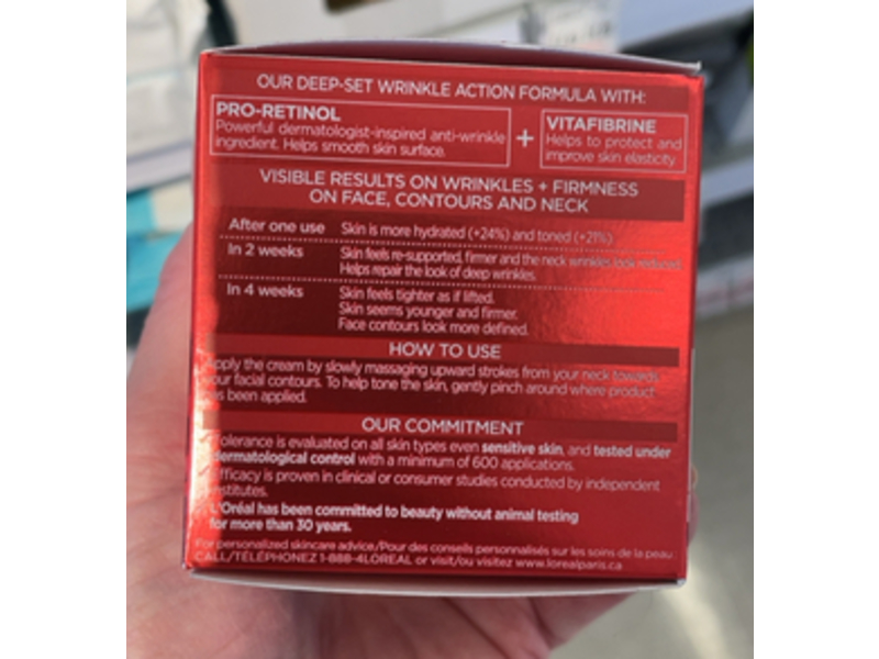 L'Oréal Paris Revitalift Intensive Restoring Day Cream, Pro-Retinol + Vitafibrine, 1.7 oz/50 mL