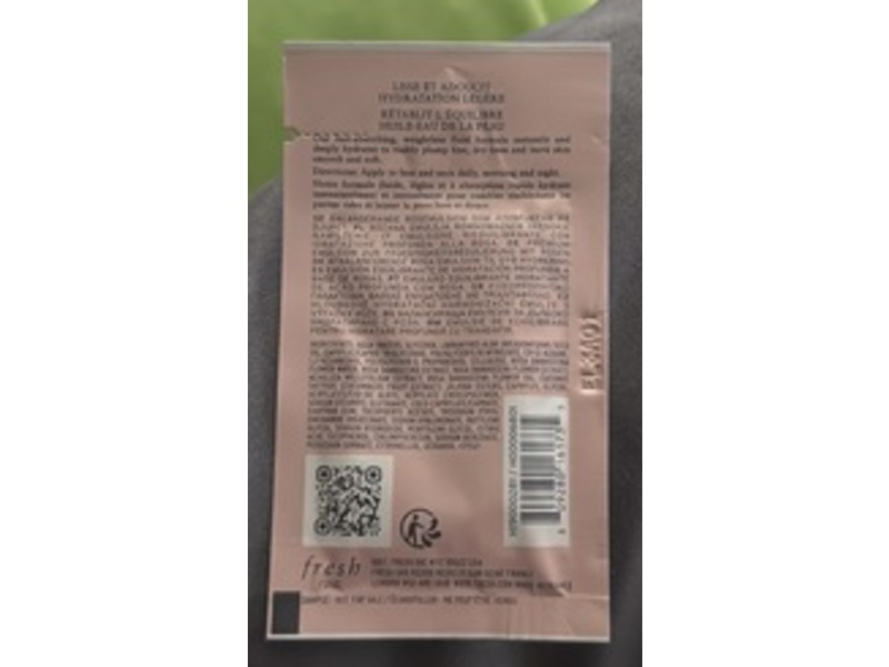 Fresh Deep Hydration Balancing Emulsion, Rose, 0.06 fl oz/2 mL