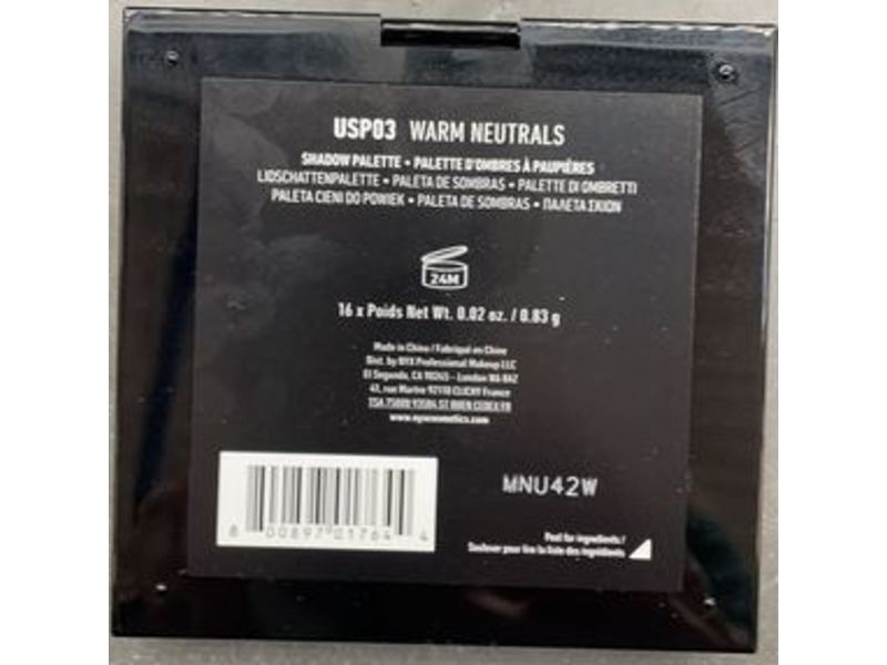 NYX Professional Make up , Warm Neutrals, 0.02 oz/0.83 g