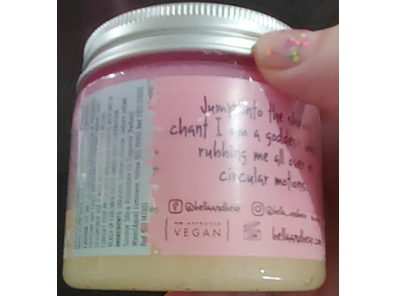 Bella and Bear Goddess Sugar Scrub, 6.76 oz/200 mL