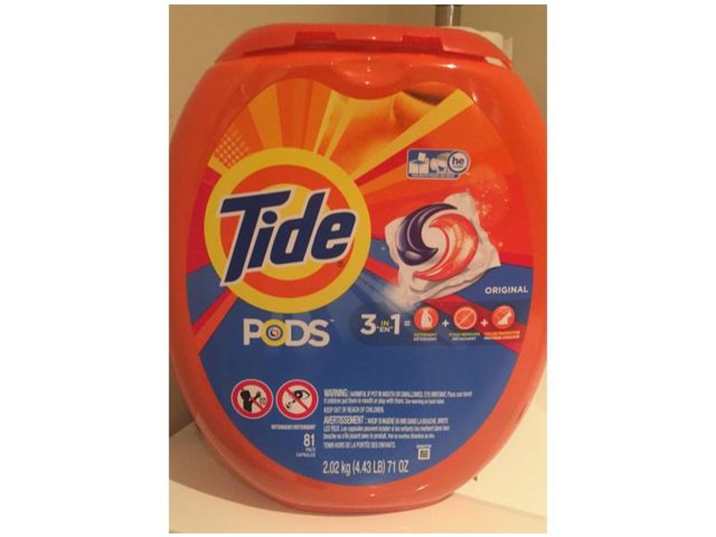 Tide Pods 3-In-1 Detergent, Original, 81 Count, 71 oz/2.02 kg
