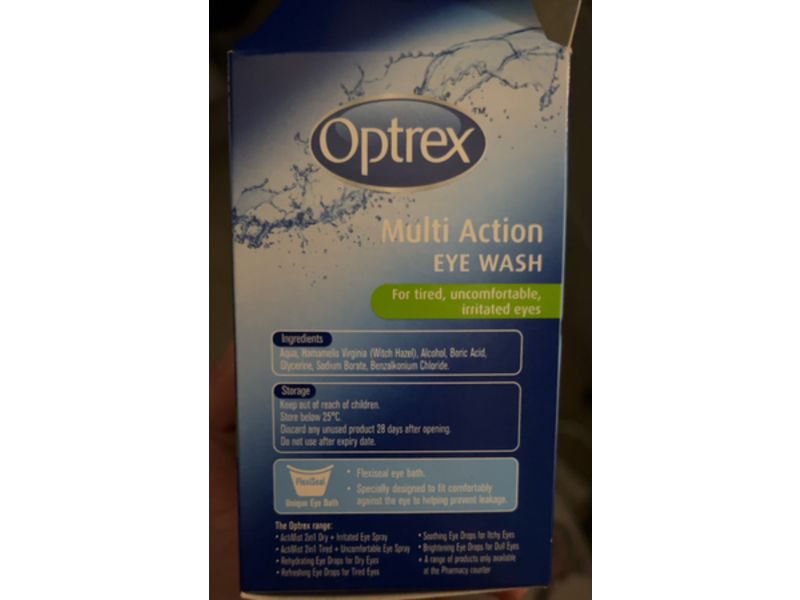 Optrex Multi-Action Eye Wash, 100 mL