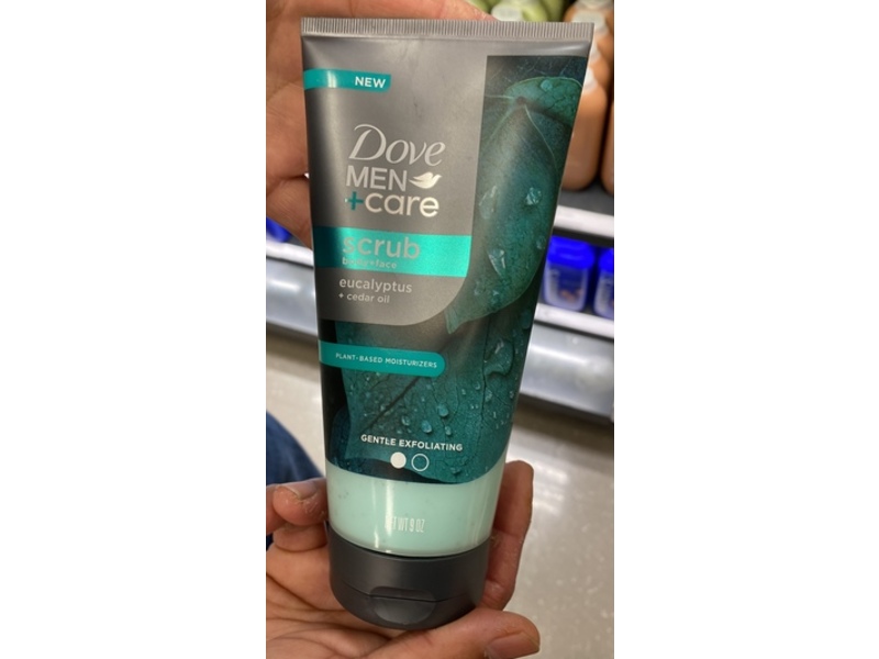 Dove Men + Care Body + Face Scrub, Eucalyptus + Cedar Oil, 9 oz