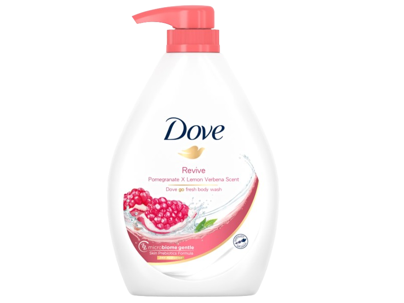Dove Nutrium Moisture Go Fresh Revive Body Wash, Pomegranate & Lemon Verbena Scent, 200 mL