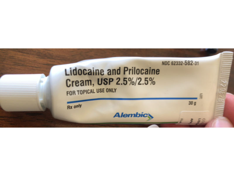 Lidocaine and Prilocaine cream 2.5%/2.5%, 30g, Alembic (Rx)