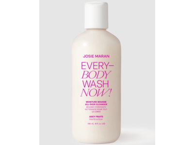 Josie Maran EveryBody Wash Now! Moisture Mousse All Over Cleanser, Juicy Fruits, 16 fl oz/480 mL