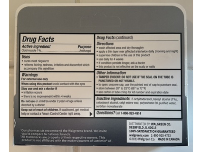 Walgreens Antifugal Ringworm Cream, 0.5 oz/14.2 g