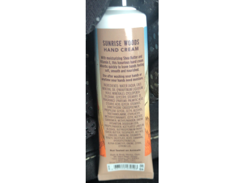 Bath & Body Works Sunrise Woods Hand Cream, Shea Butter, 1 fl oz/29 mL