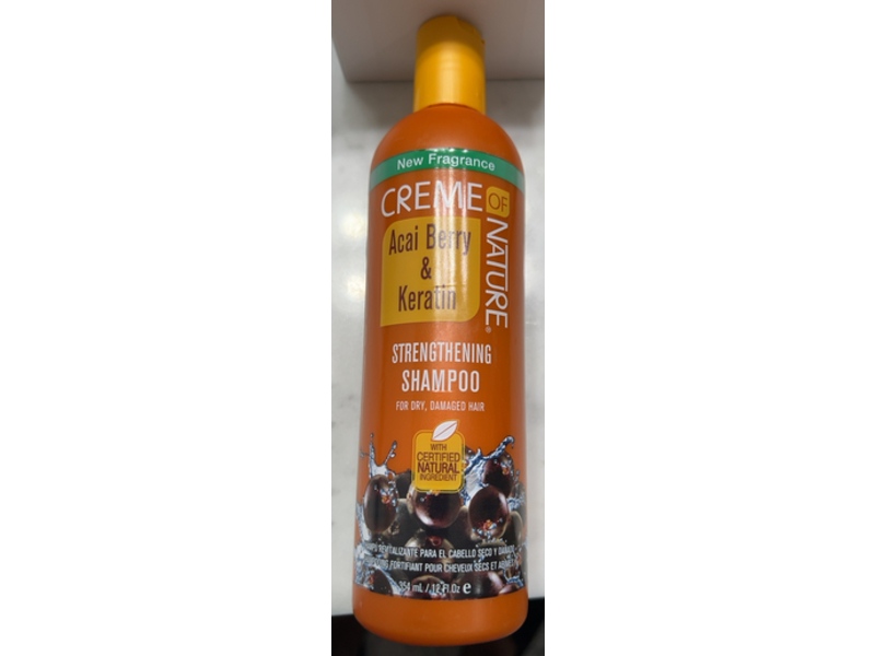 Creme Of Nature Strengthening Shampoo, Acai Berry & Keratin, 12 fl oz/354 mL
