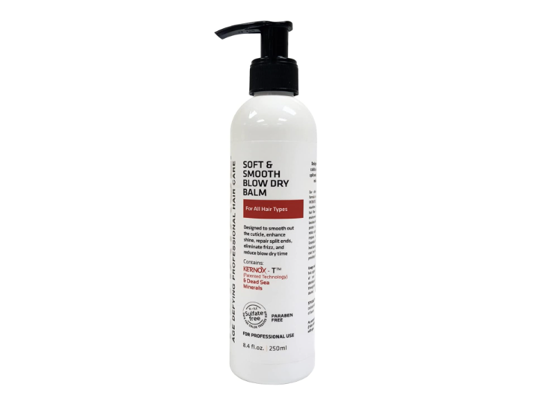 Kerat-Age Age Defying Professional Hair Care Soft & Smooth Blow Dry Balm, 8.4 fl oz/250 mL