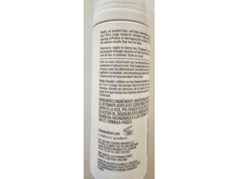 Wow Xtra Large Bombshell Volumizer, 1.67 fl oz/50 mL