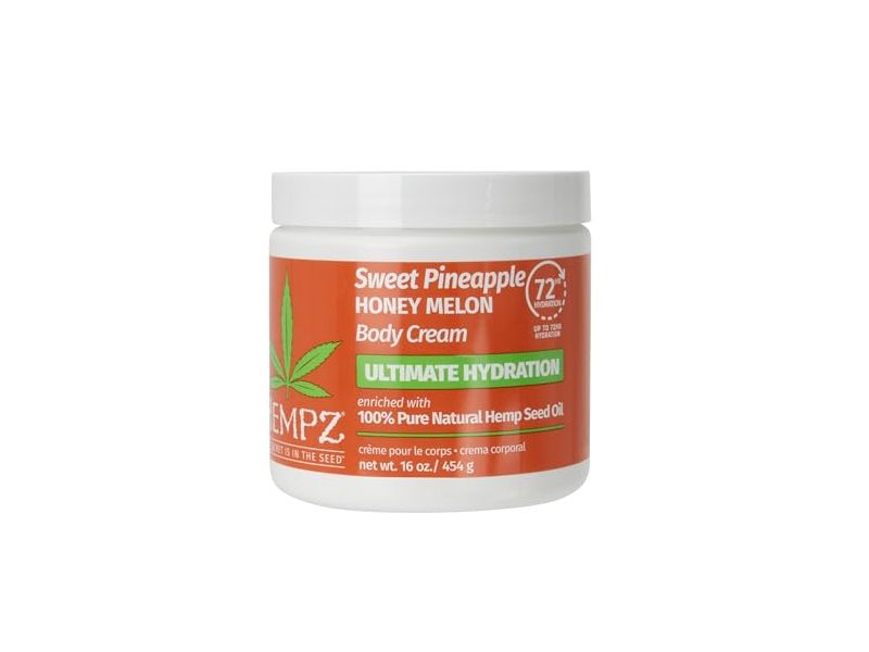 Hempz Body Cream, Sweet Pineapple Honey Melon, 16 fl oz/454 g
