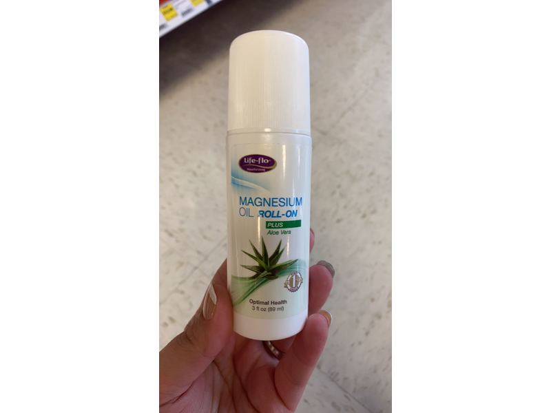 Life-flo Magnesium Oil Roll-On Plus Aloe Vera, 3oz Ingredients and Reviews