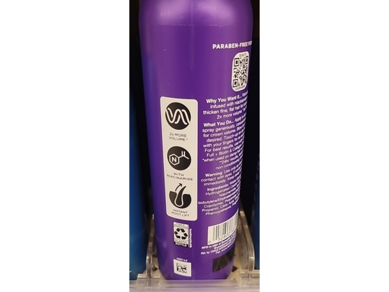 Ogx Volumizing Spray, Niacinamide+, 7.9 fl oz/233 mL