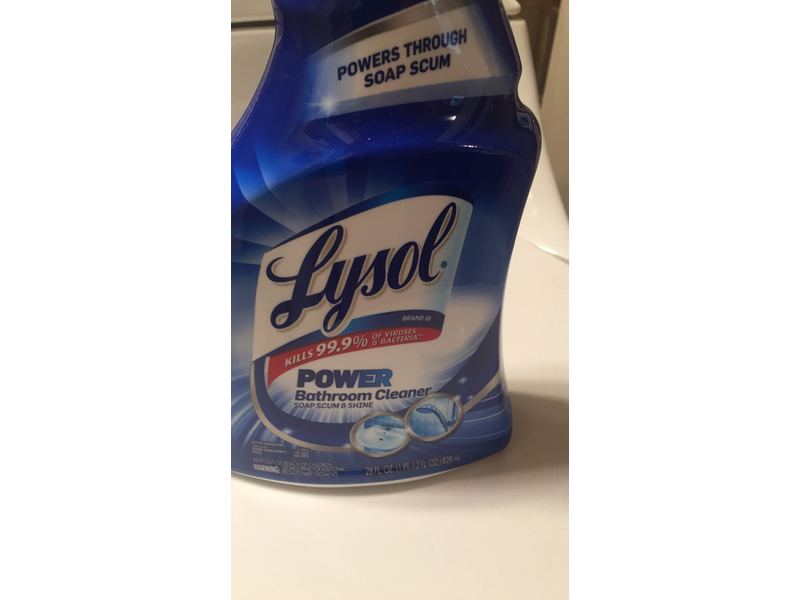Lysol Power Bathroom Cleaner Spray, 28 fl oz/828 mL