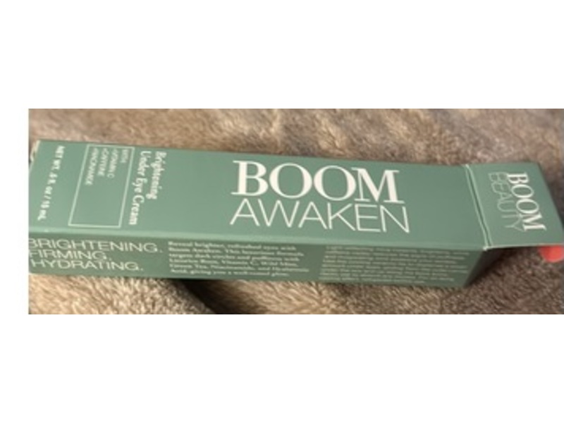 Boom Awaken Cooling Brightening Under Eye Cream, 0.5 fl oz/15 mL