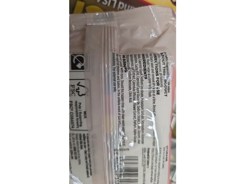 Asda Feminine Freshness Wipes, 25 Count