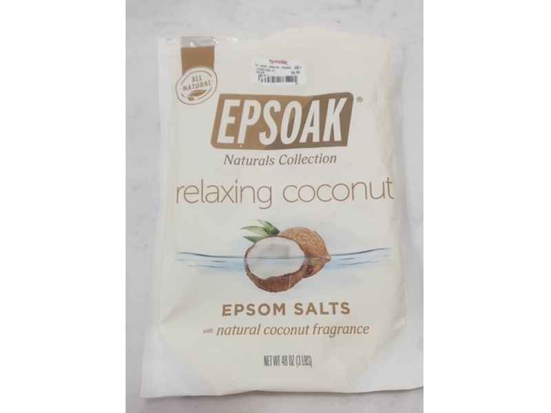 Epsoak Epsom Salts, Relaxing Coconut, 48 oz