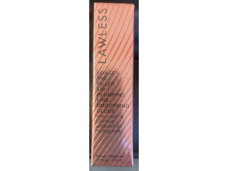 Lawless Forget the Filler Lip-Plumping Line-Smoothing Gloss, Strawberry Shortcake, 0.11 fl oz/3.3 mL