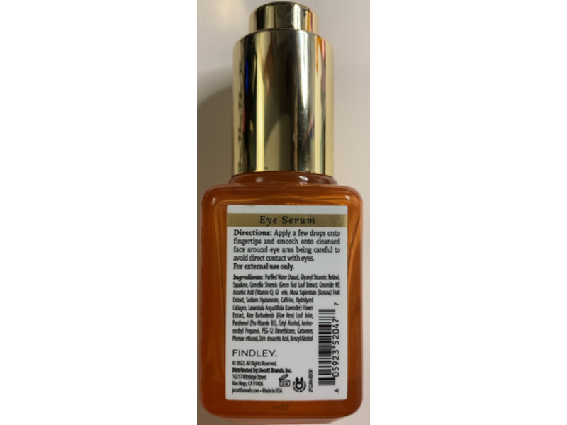 Findley All In One Eye Serum, Vitamin C & Hyaluronic Acid, 1 fl oz/30 mL