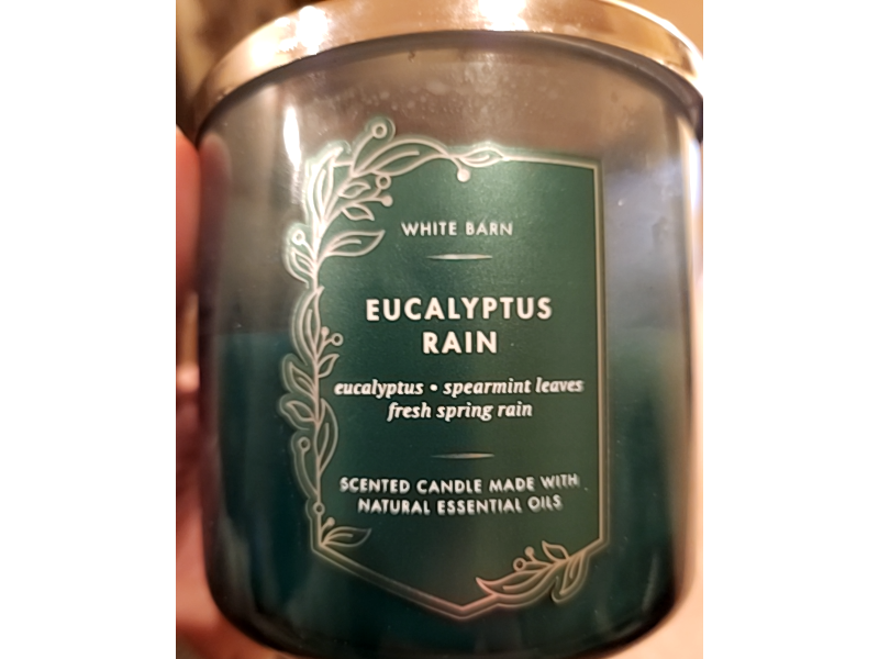 White Barn Scented Candle, Eucalyptus Rain, 14.5 oz/411 g