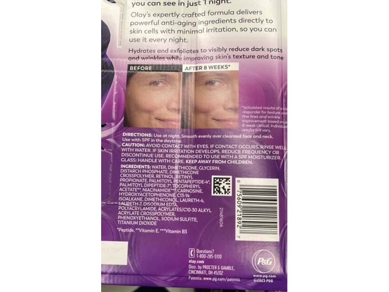 Olay Ultimate Night Moisturizer, Retinol 24 + Vitamin E + Peptide