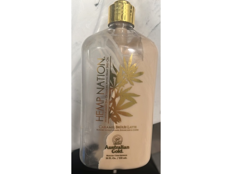 Australian Gold Hemp Nation Moisturizer, Caramel Brulee Latte, 18 fl oz/535 mL