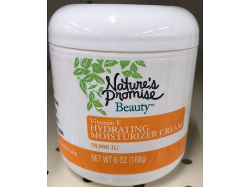 Nature's Promise Hydrating Moisturizer Cream, Vitamin E, 6 oz/168 g