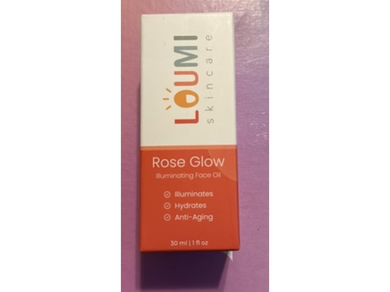 Loumi Skincare RoseGlow Illuminating Face Oil, 1 fl oz/30 mL