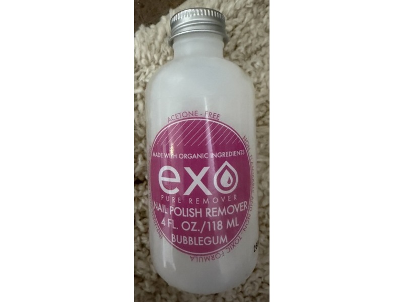 Exo Nail Polish Remover, Bubblegum, 4 fl oz/118 mL
