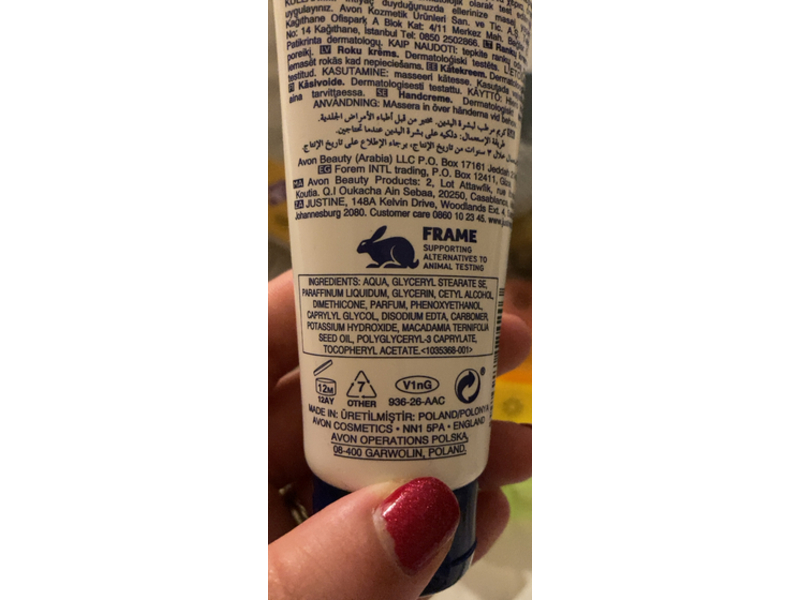 Avon Care Softening Moisture Hand Cream, Macadamia, 75 mL