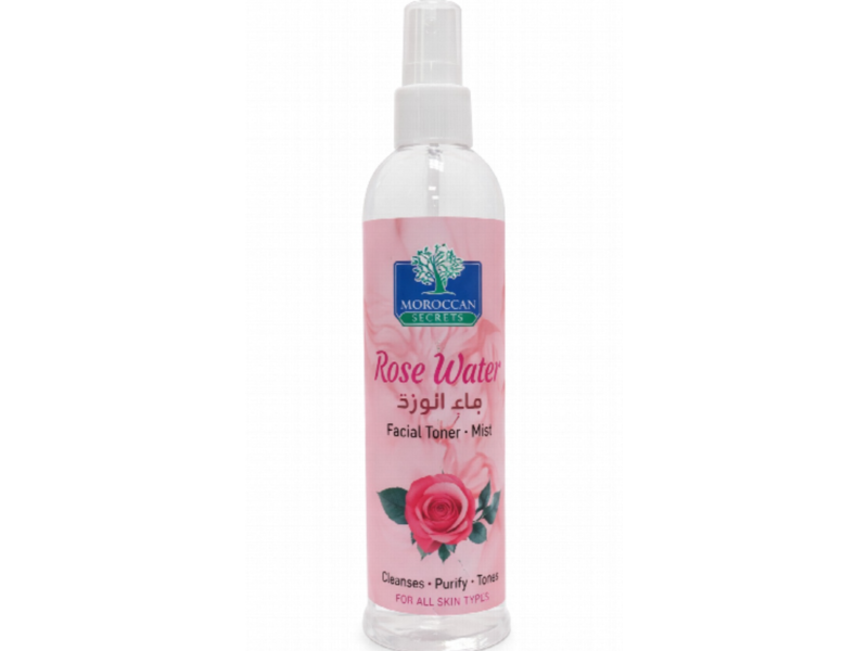 Moroccan Secrets Facial Toner Mist, Rose Water, 250 mL