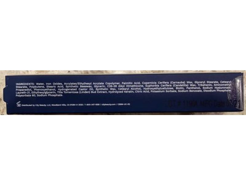 City Beauty Beyond Mascara, Volumizing Treatment, Rich Black, 0.31 fl oz/0.3 mL