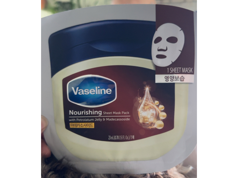 Vaseline Nourishing Sheet Mask, 0.78 fl oz/23 mL, 1 Count